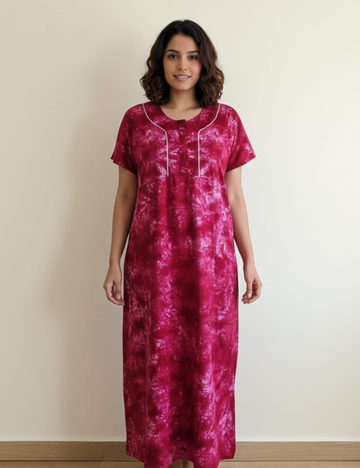 XL Premium - Budget Friendly| With Zip|Pure Cotton Nighty