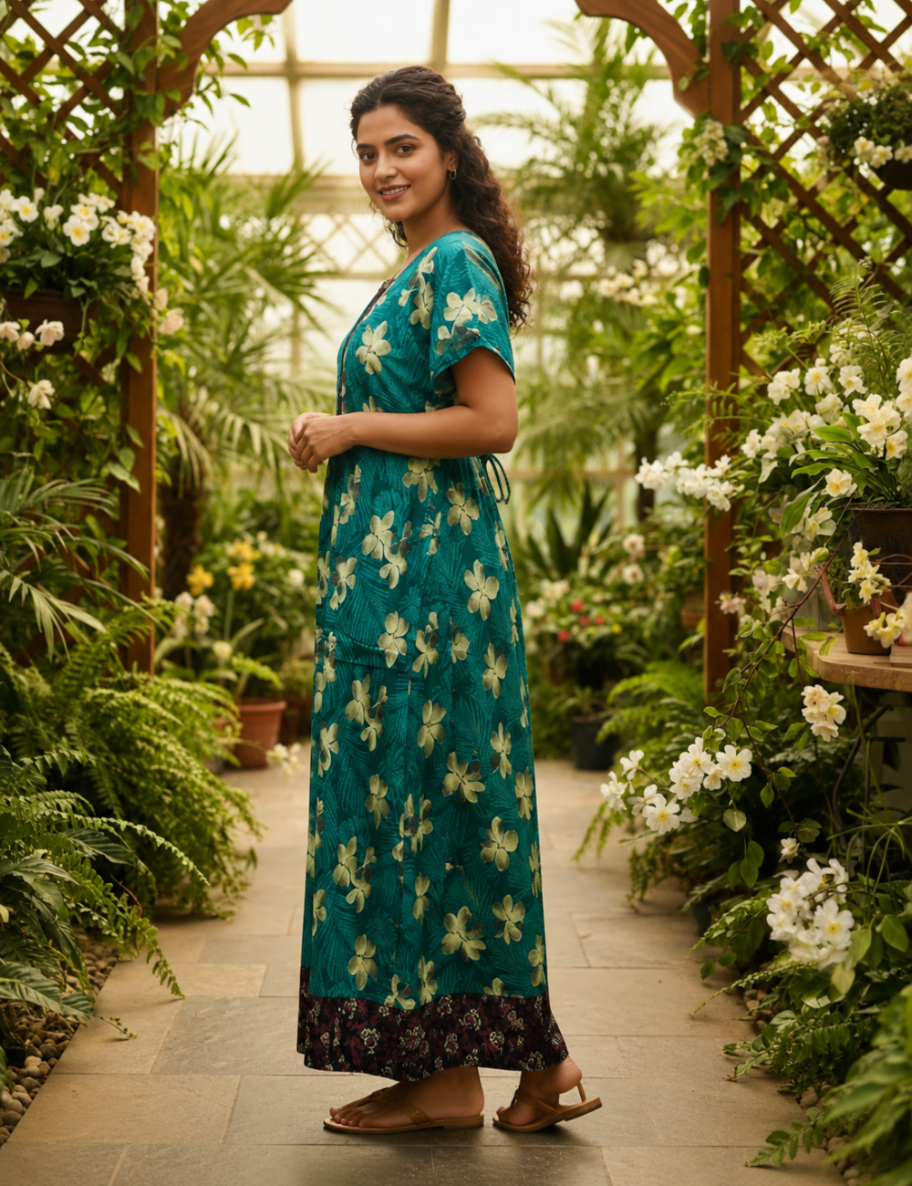 XL - Stylish Premium Frock Nighty| with Rope |Without Zip | Everyday Comfort Wear