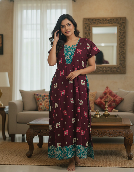 Frock Model Cotton Premium Night