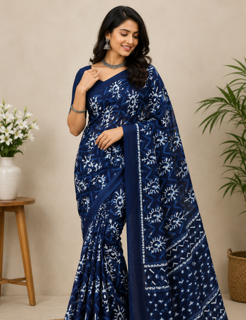Mulmul Cotton Saree – Soft Comfortable Traditional Wear