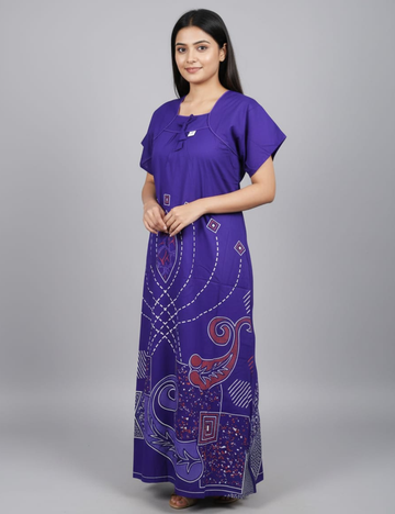 XL Premium - Budget Friendly| Without Zip|Pure Cotton Nighty