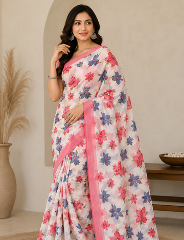 Mulmul Cotton Saree – Soft Comfortable Traditional Wear