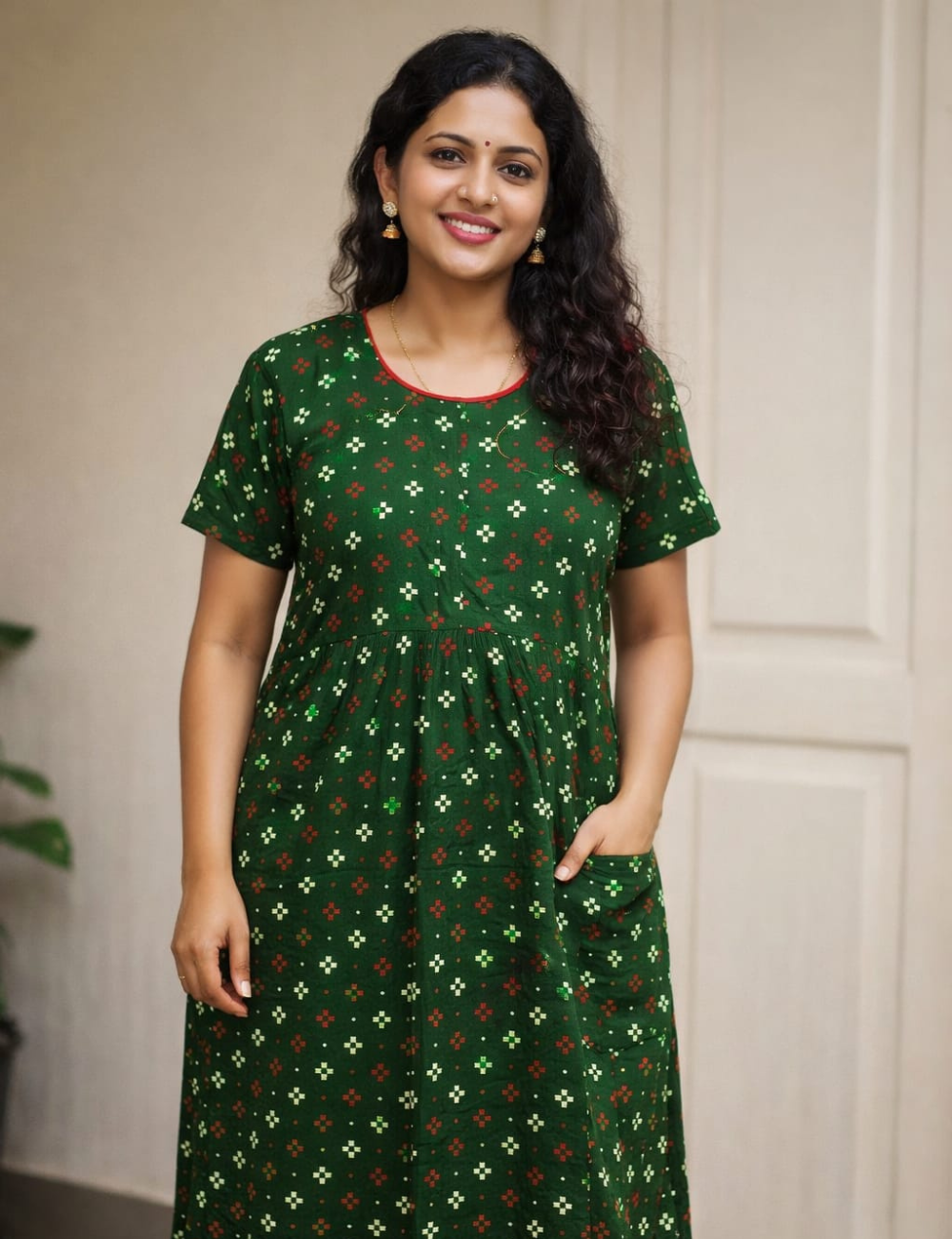 XL - Stylish Premium Frock Nighty |Without Zip | Everyday Comfort Wear