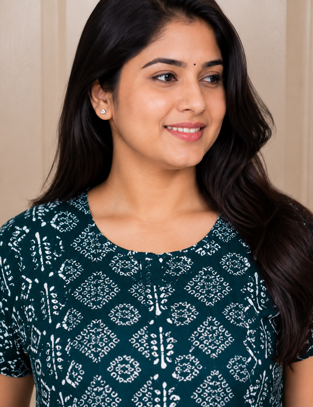 2XL Premium - Elegant Front Zip Cotton Nighty | premium pure cotton | Soft & Comfortable Daily Wear