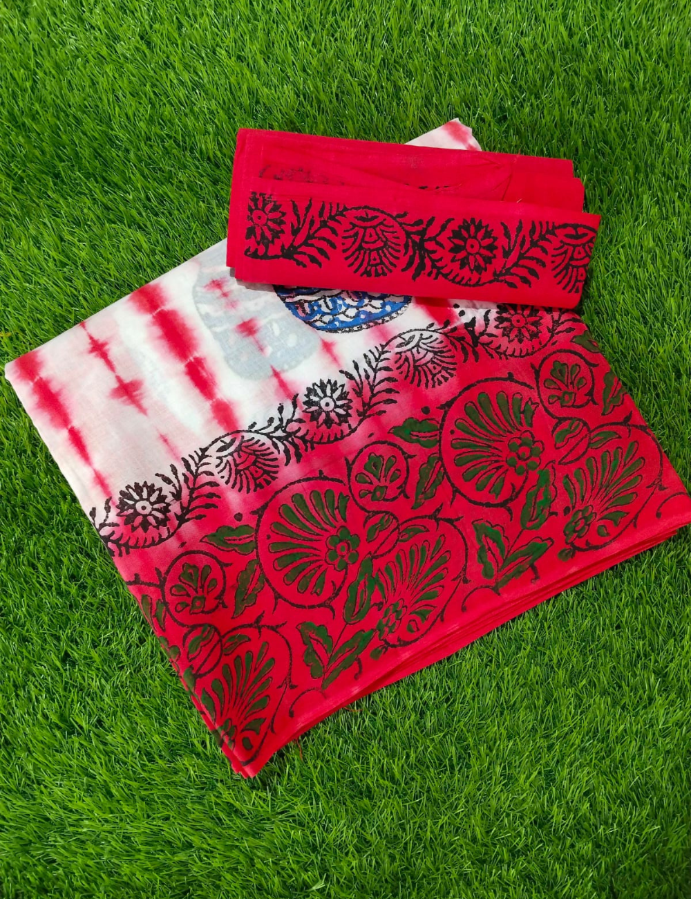 Daily Wear - Soft Cotton Saree |Traditional Printwith Matching Blouse
