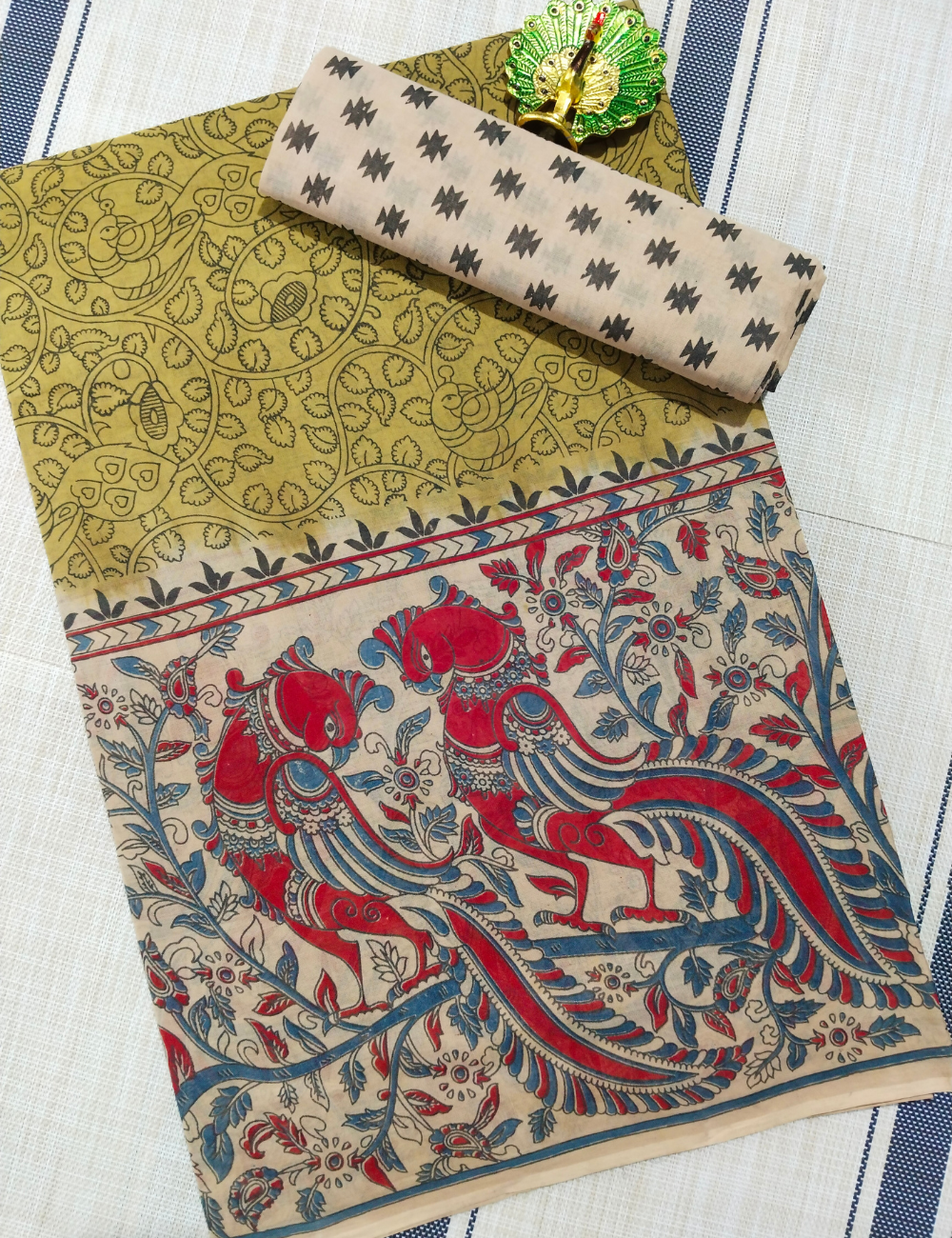 Daily Wear - Soft Cotton Saree |Traditional Printwith Matching Blouse