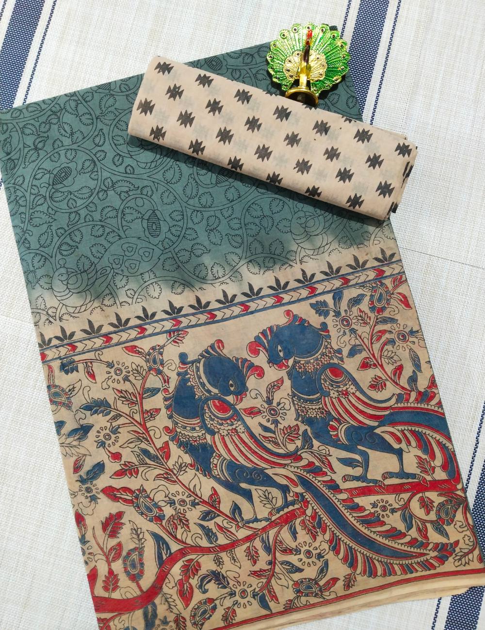 Daily Wear - Soft Cotton Saree |Traditional Printwith Matching Blouse
