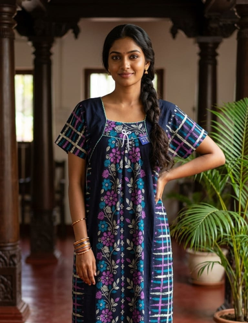 2XL -COMBO  |Ecomomy Plus Nighty|Boat neck |Without Zip | Everyday Comfort Wear