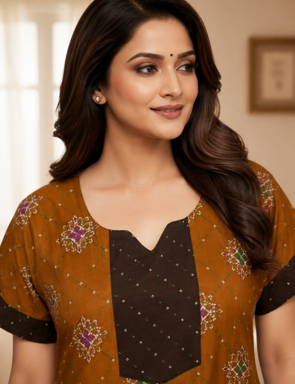 2XL Premium Quality| Pure Cotton | Designer Nighty for Women | Elegant Comfort