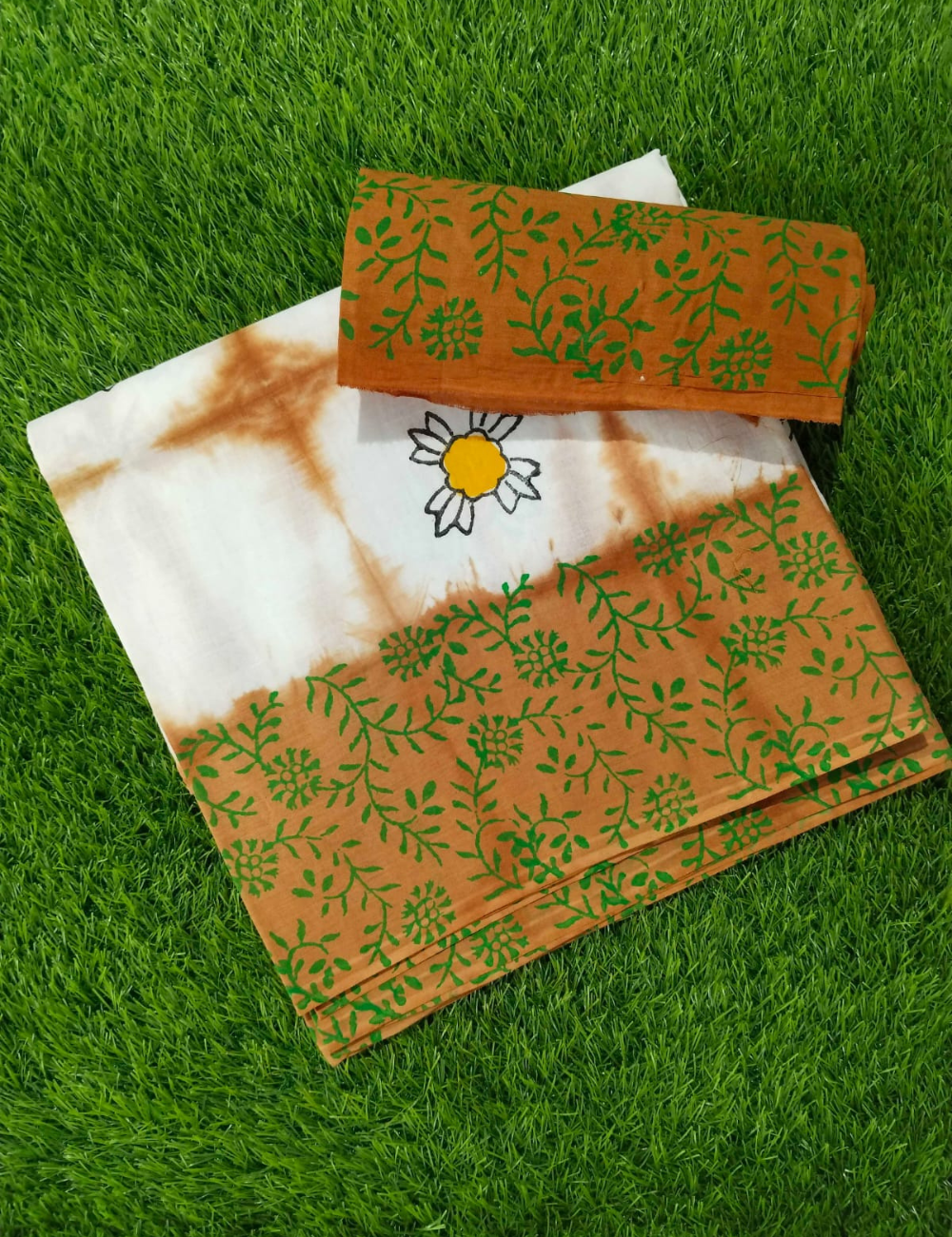 Daily Wear - Soft Cotton Saree |Traditional Printwith Matching Blouse