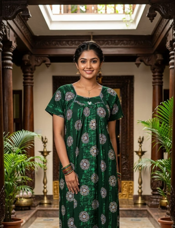2XL -COMBO  |Ecomomy Plus Nighty|Boat neck |Without Zip | Everyday Comfort Wear