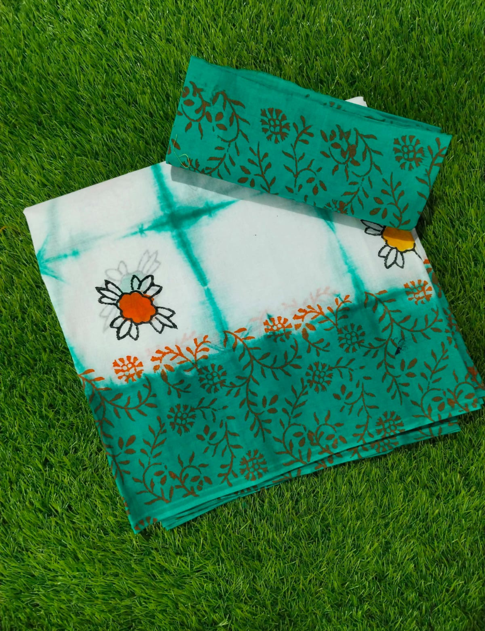Daily Wear - Soft Cotton Saree |Traditional Printwith Matching Blouse