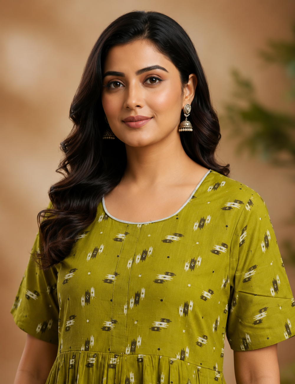 2XL Premium Frock Nighty with Adjustable Side Rope | Soft & Comfortable Daily Wear |Without Zip Pattern