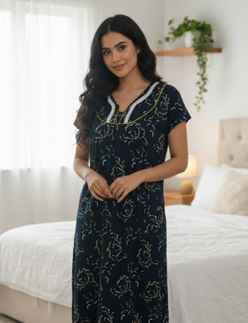 XL Premium - Budget Friendly| Without Zip|Pure Cotton Nighty