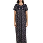 Stylish Alpine Nighty Maxi for Women | Full Length Trendy Nightgown | Premium Nightdress | Nightwear | Embroidery Nighty