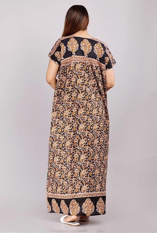 Women's Cotton Nighty – Free Size, Pack of 1, Soft & Comfortable Sleepwear