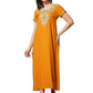Stylish Alpine Nighty Maxi for Women | Full Length Trendy Nightgown | Premium Nightdress | Nightwear | Heavy Embroidery Nighty