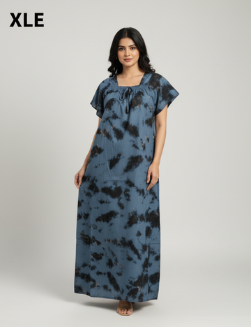 XL Premium -COMBO premium Quality| Elastic pattern| Without Zip|Pure Cotton Nighty