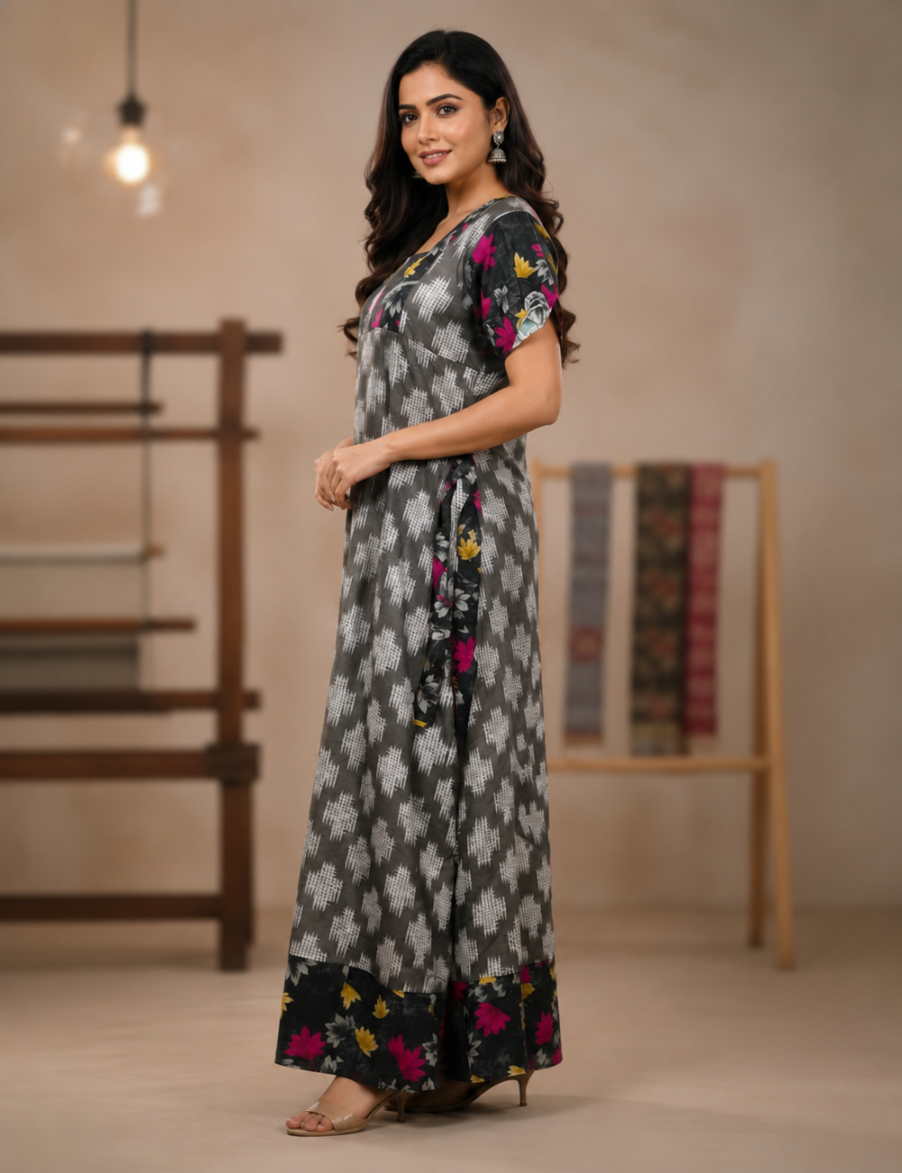 XL - Stylish Premium Frock Nighty| with Rope |Without Zip | Everyday Comfort Wear