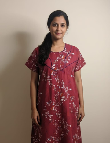 XL Premium -COMBO premium Quality| With Zip|Pure Cotton Nighty