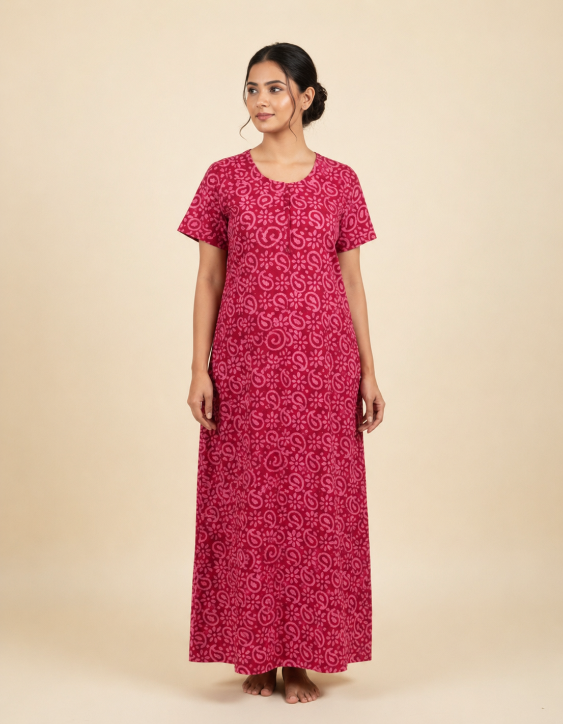 XL Premium -COMBO premium Quality| With Zip|Pure Cotton Nighty