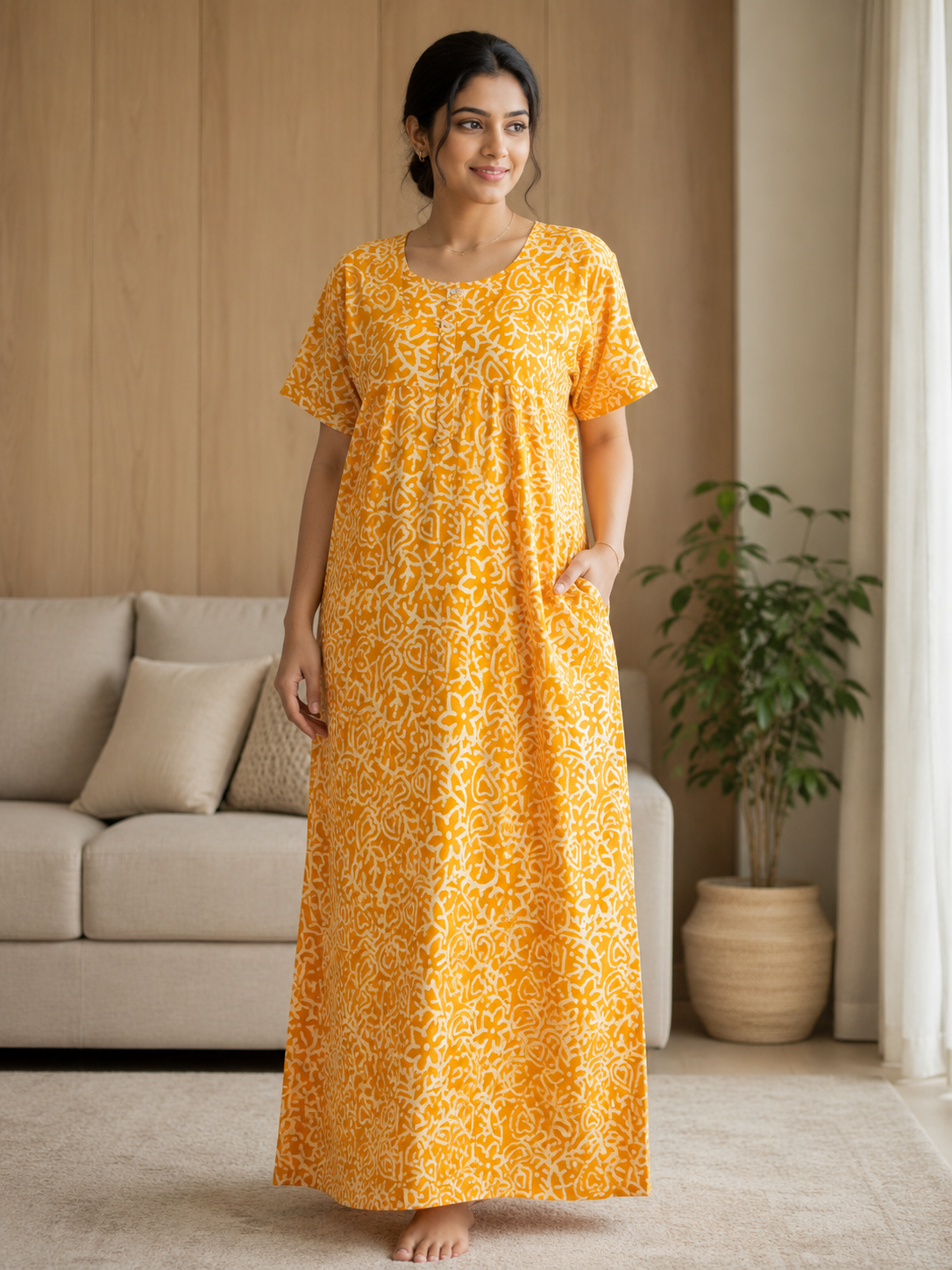 XL Premium -COMBO premium Quality| With Zip|Pure Cotton Nighty