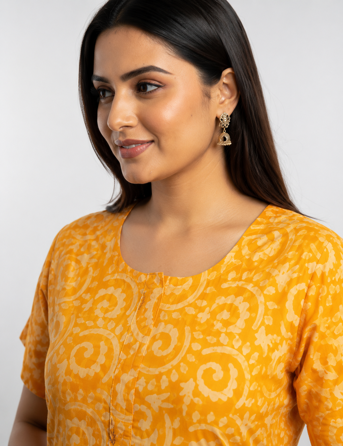 2XL Premium - Front Zip Cotton Nighty | premium pure cotton | Soft & Comfortable Daily Wear