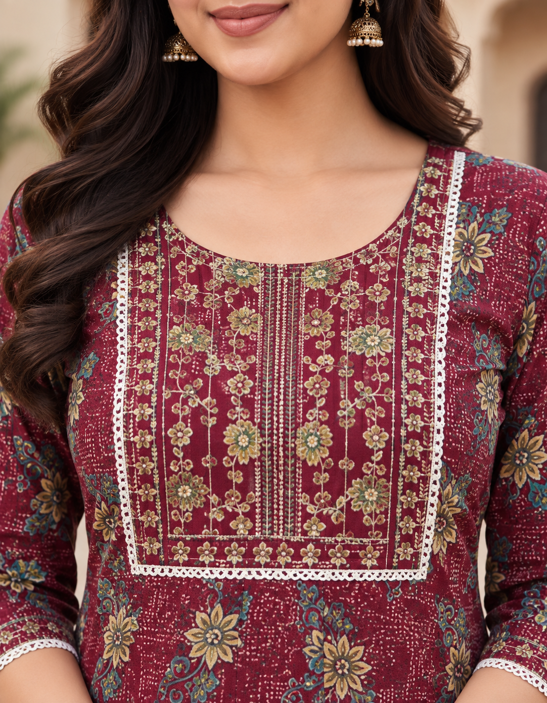 M-Size Anarkali long kurtis– Elegant Everyday|Soft Rayon Kurti