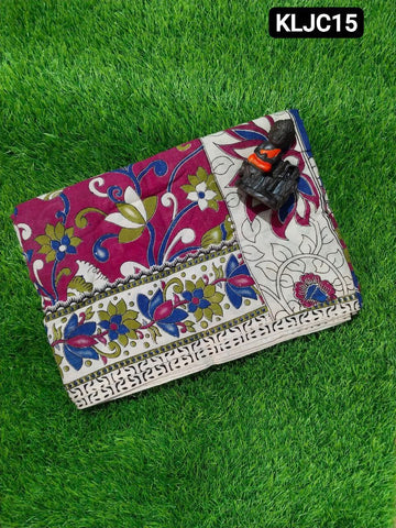 Women's Traditional Kalamkari Saree with Artistic Prints | pure cotton