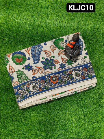 Women's Traditional Kalamkari Saree with Artistic Prints | pure cotton
