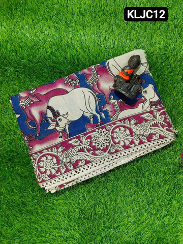 Women's Traditional Kalamkari Saree with Artistic Prints | pure cotton