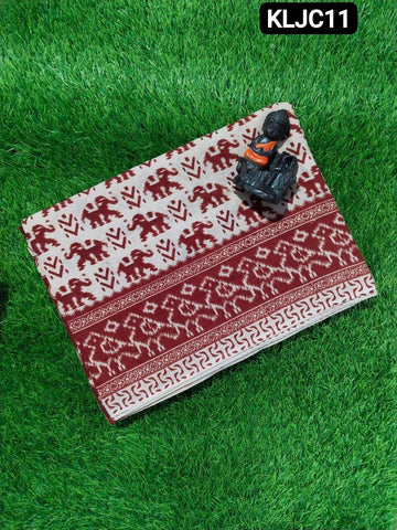 Women's Traditional Kalamkari Saree with Artistic Prints | pure cotton
