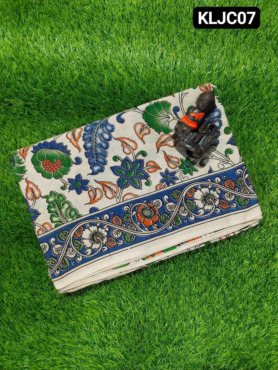 Women's Traditional Kalamkari Saree with Artistic Prints | pure cotton