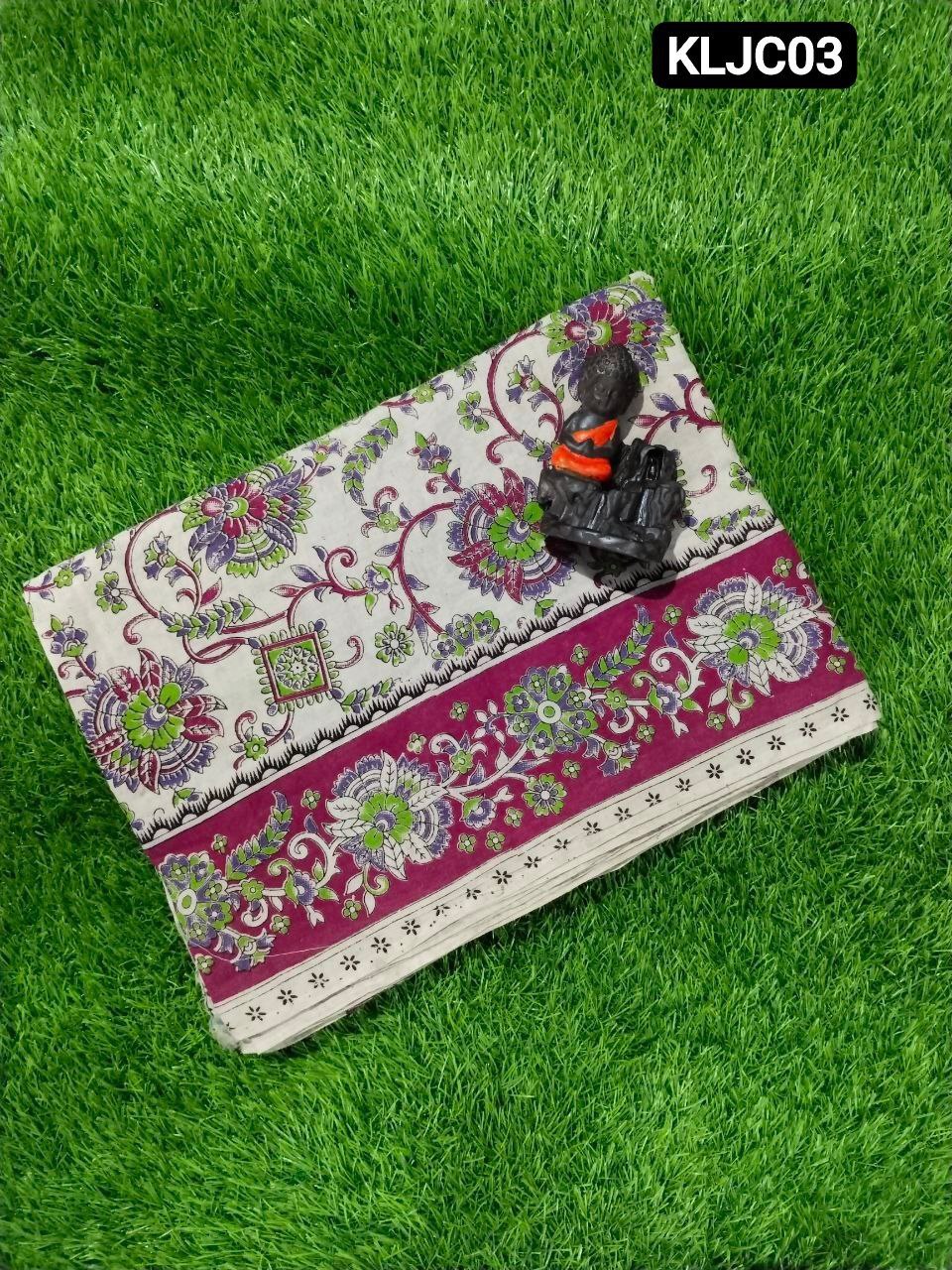 Women's Traditional Kalamkari Saree with Artistic Prints | pure cotton