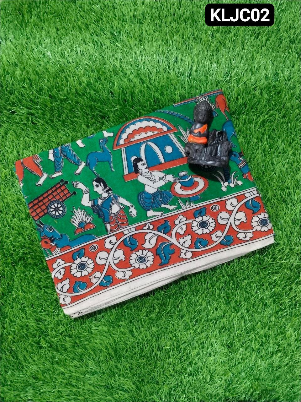 Women's Traditional Kalamkari Saree with Artistic Prints | pure cotton