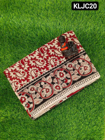 Women's Traditional Kalamkari Saree with Artistic Prints | pure cotton