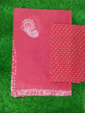 Daily Wear - Soft Cotton Saree |Traditional Printwith Matching Blouse