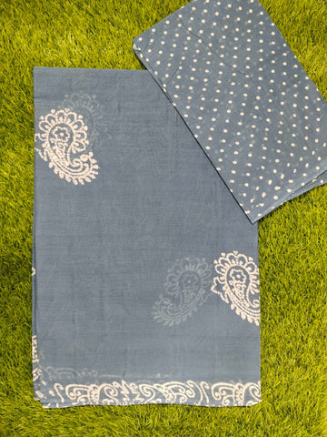 Daily Wear - Soft Cotton Saree |Traditional Printwith Matching Blouse