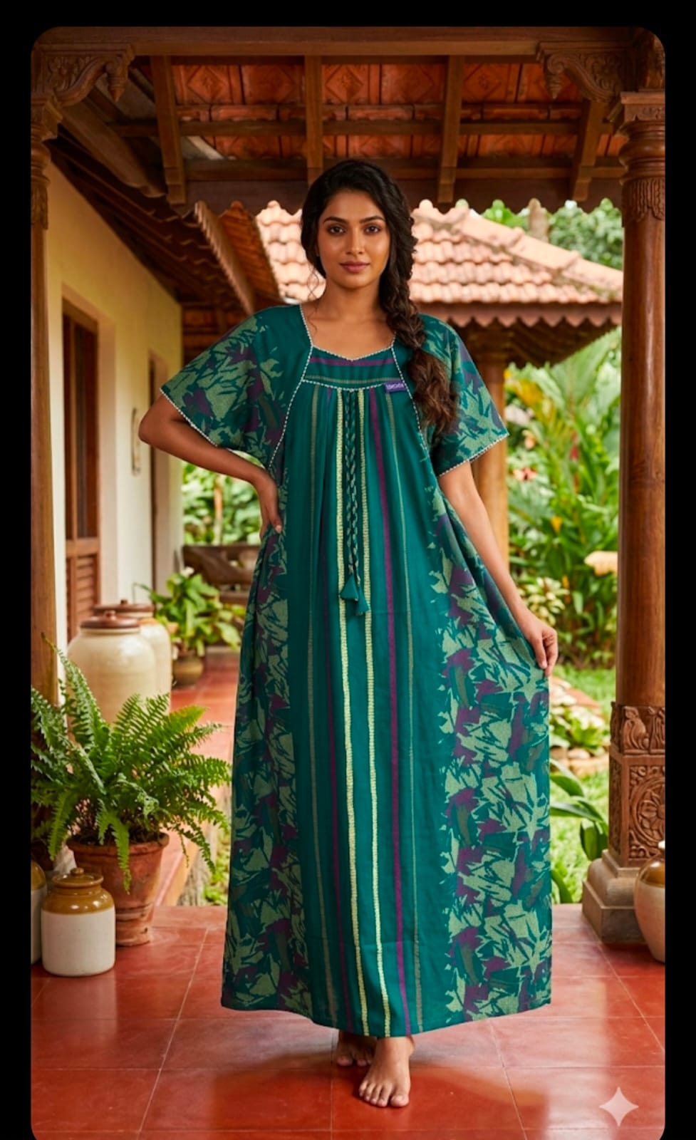2XL -COMBO  |Ecomomy Plus Nighty|Boat neck |Without Zip | Everyday Comfort Wear